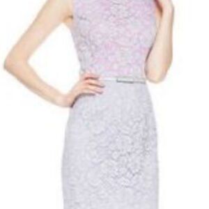 Elegant Lace Sleeveless Dress - beautiful two toned lavender. Never worn